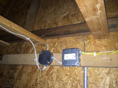 no junction box in attic|electrical junction box requirements.